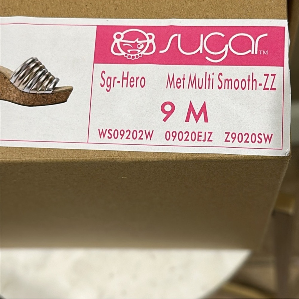 Sugar Gold and Silver Striped Mules - Picture 10 of 10